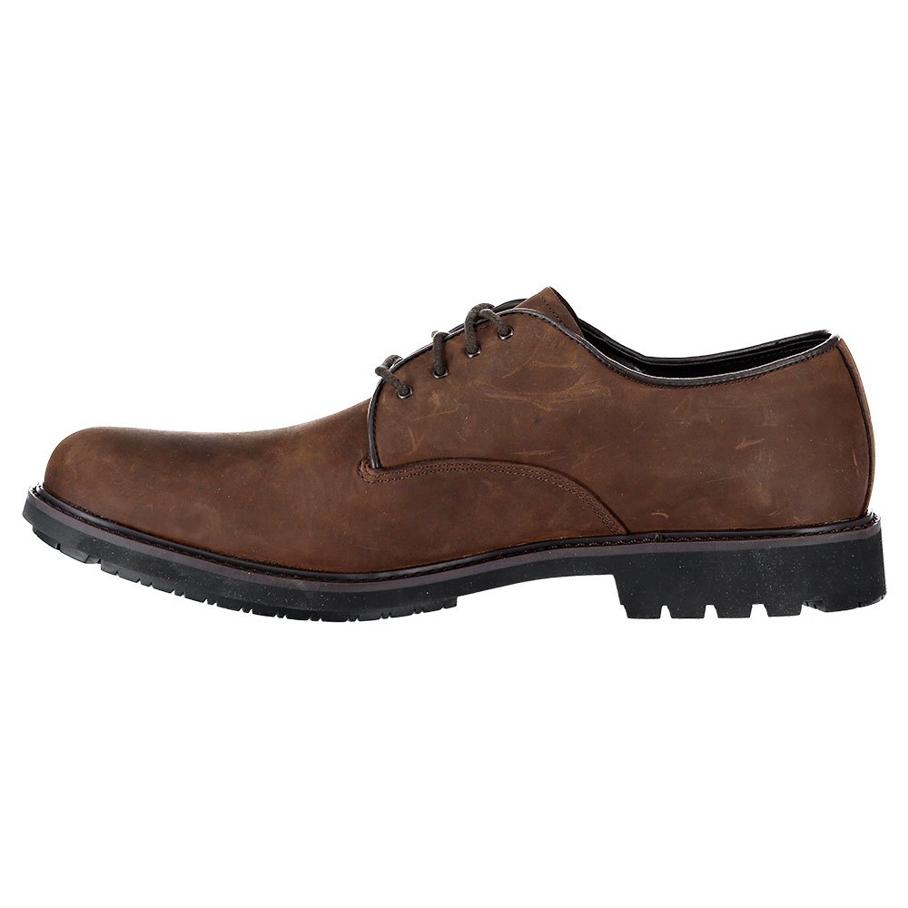 Homme Timberland Chaussures Stormbuck Plain Toe Oxford Burnished Dark Oiled Brown