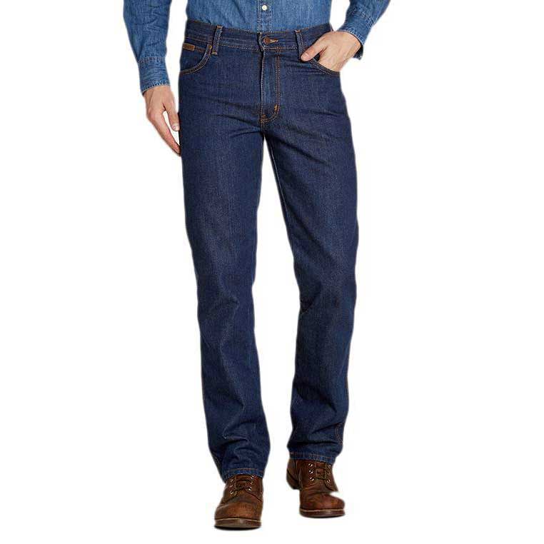 Clothing Wrangler Texas Stretch L36 Jeans Blue