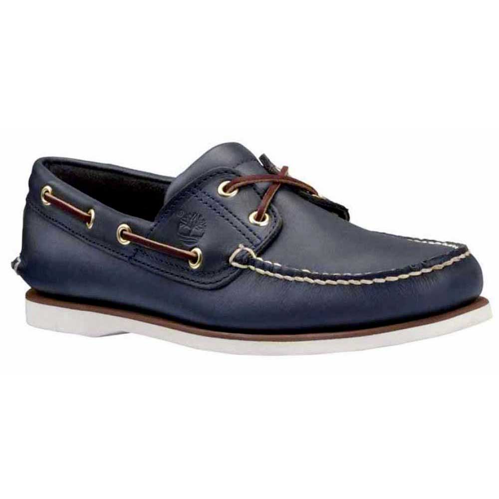 Chaussures De Bateau Timberland Chaussures Large Classic 2 Eye Smooth Navy