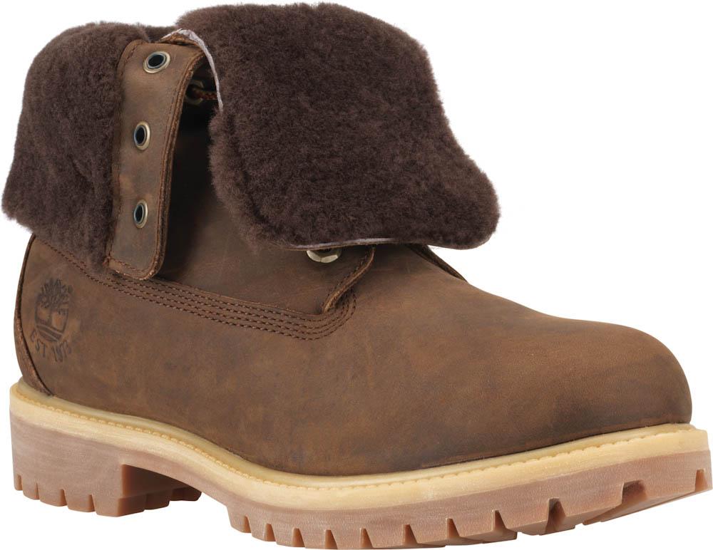 Timberland Heritage Fold Down Shearling Lined Boots