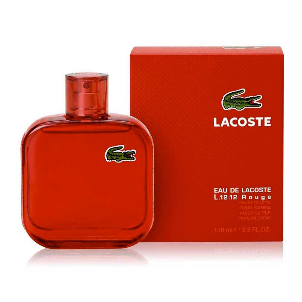 lacoste pour homme red
