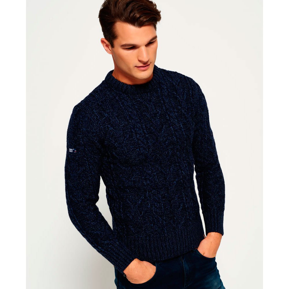 Superdry Jacob Heritage Sweater Blue buy and offers on Dressinn
