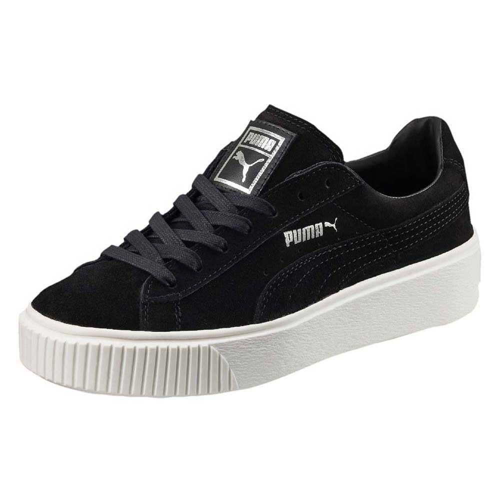 Puma Suede Platform Trainers Black buy and offers on Dressinn