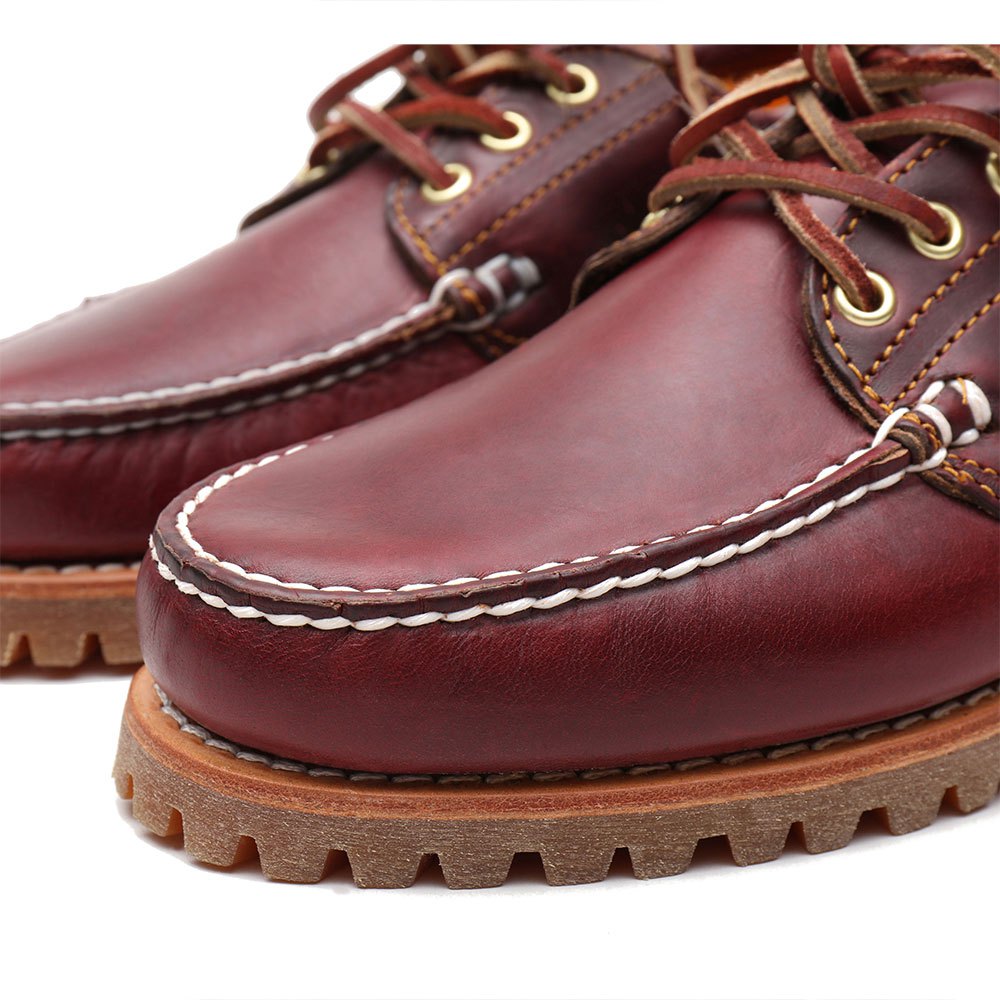 Chaussures Timberland Chaussures Bateau Authentics Large Dark Red Pull-Up
