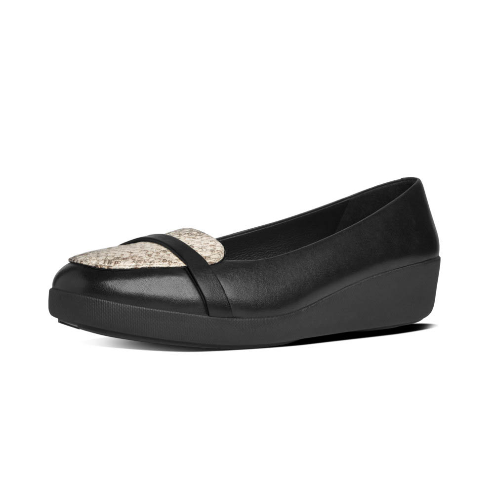 Shoes Fitflop F Pop Loafer Shoes Black
