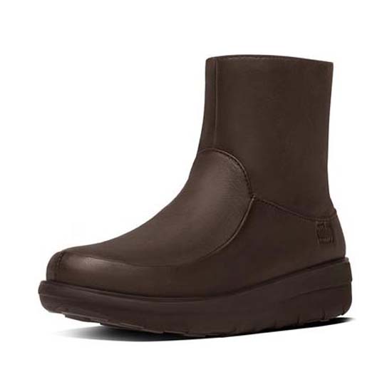 Chaussures Fitflop Bottes Loaff Shorty Zip Chocolate B