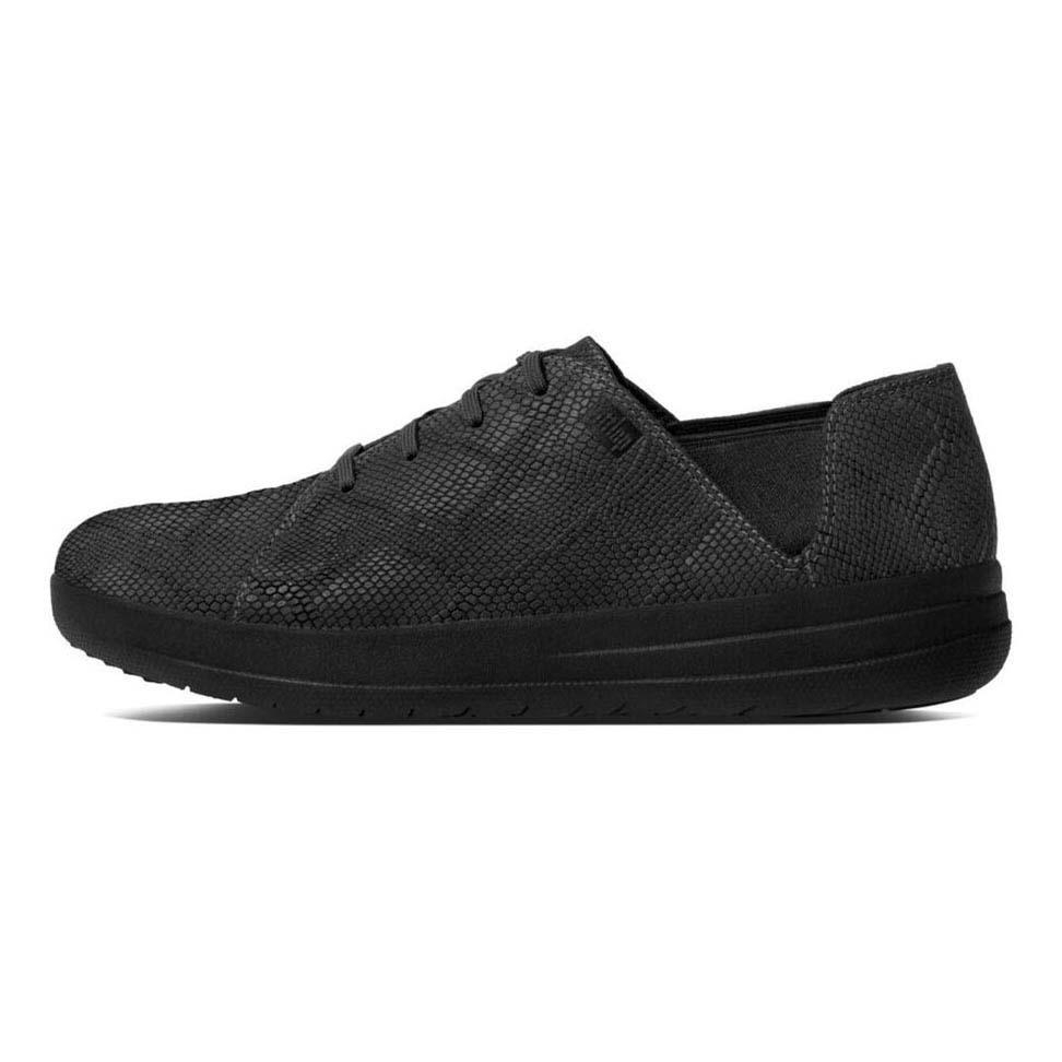 Women Fitflop F Sporty Laceup Trainers Black