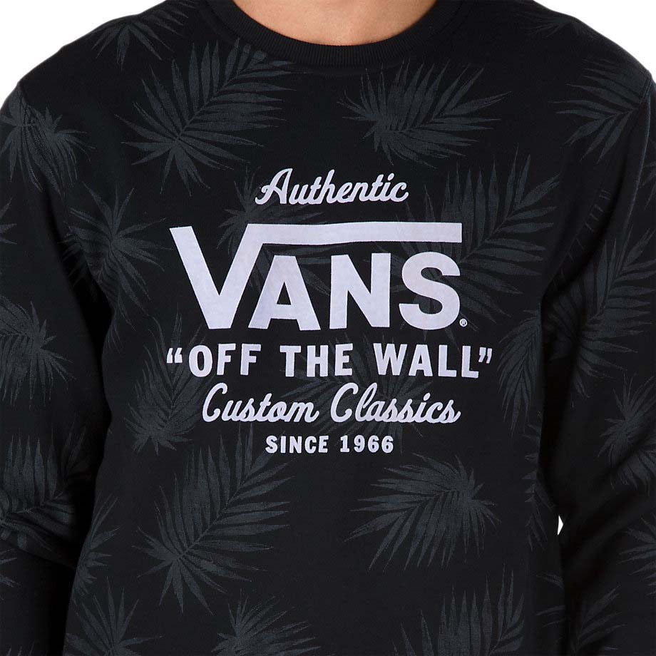 Vans Holder Print Sweatshirt Black buy and offers on Dressinn