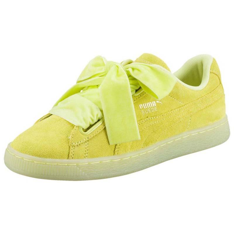 Puma Suede Heart Reset Yellow buy and 