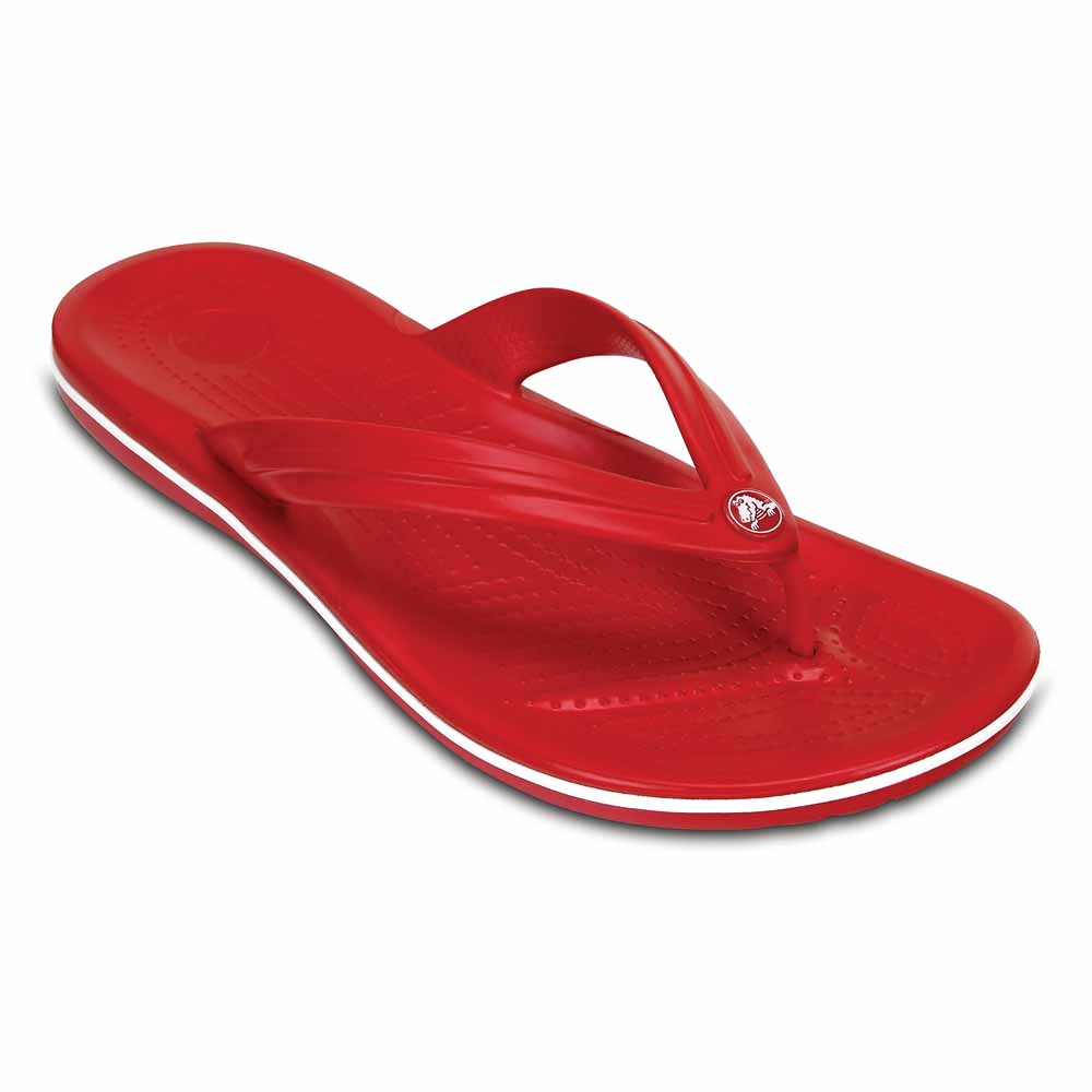 Shoes Crocs Crocband Flip Flops Red
