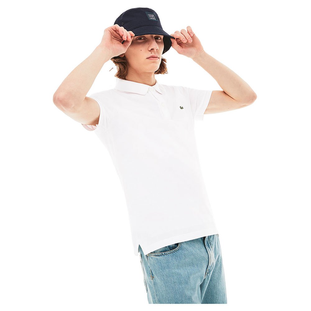 Clothing Lacoste Slim Fit Petit Piqué Short Sleeve Polo Shirt White