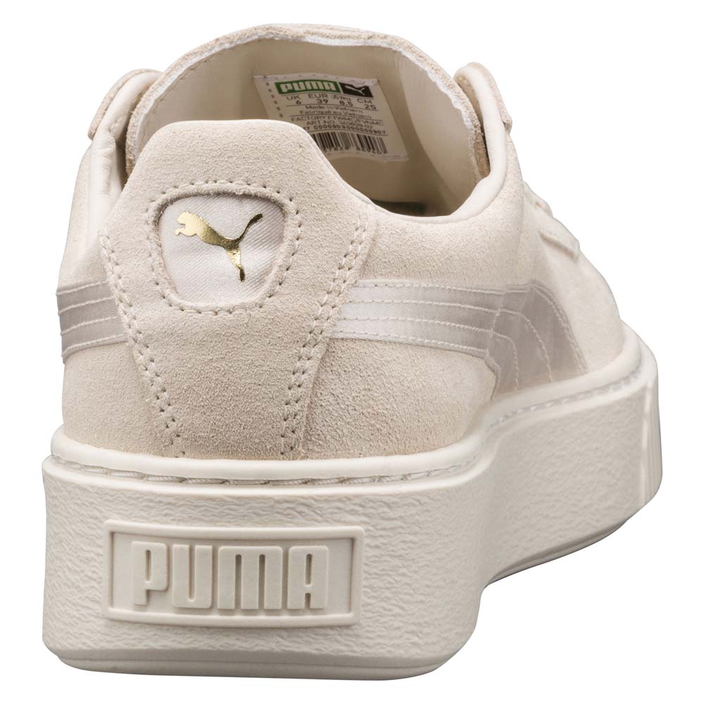 puma suede platform mono satin sneaker