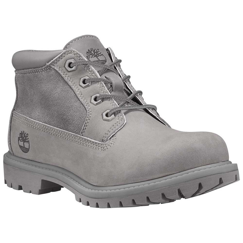 Boots And Booties Timberland Nellie Chukka Leather Wide Boots Grey