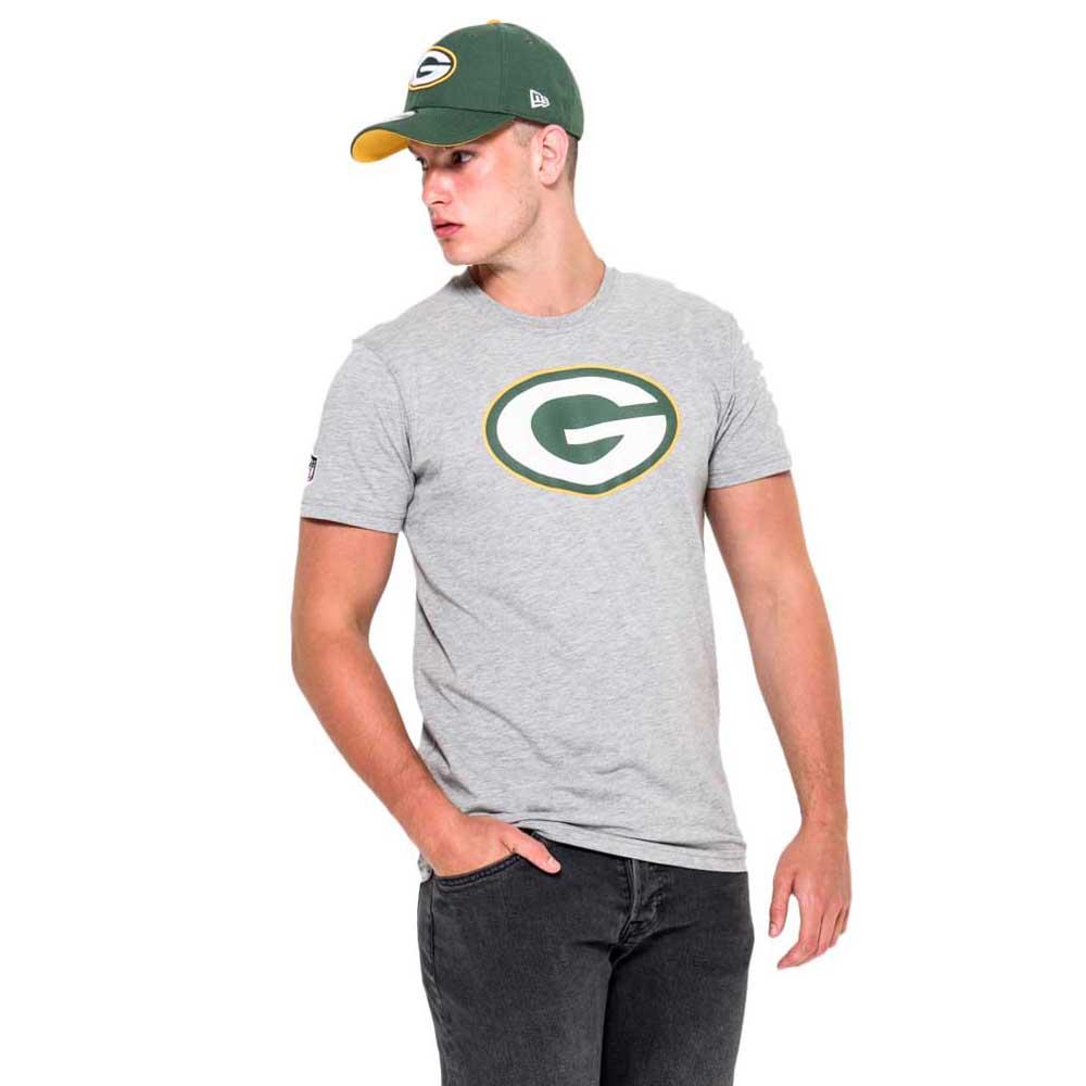 Clothing New Era Greenbay Packers Team Logo Short Sleeve T-Shirt Grey