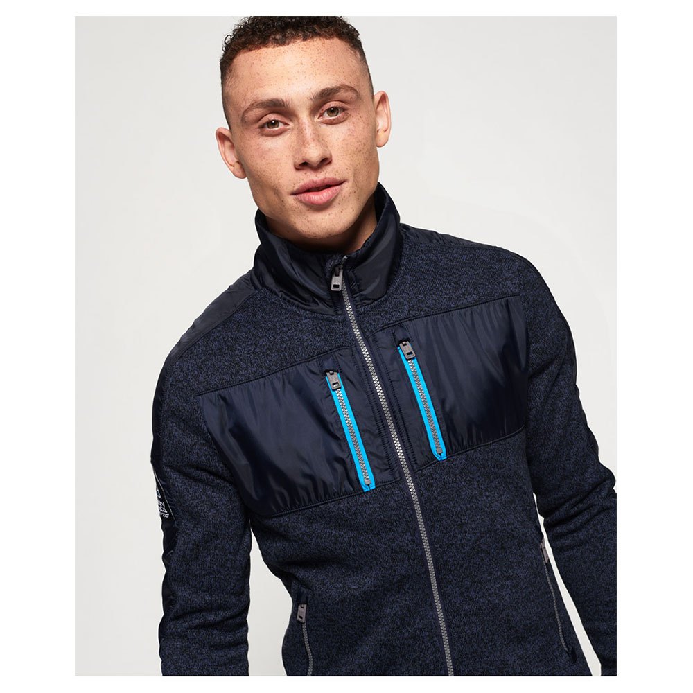 Superdry Storm Track Top Jacket Blue buy and offers on Dressinn