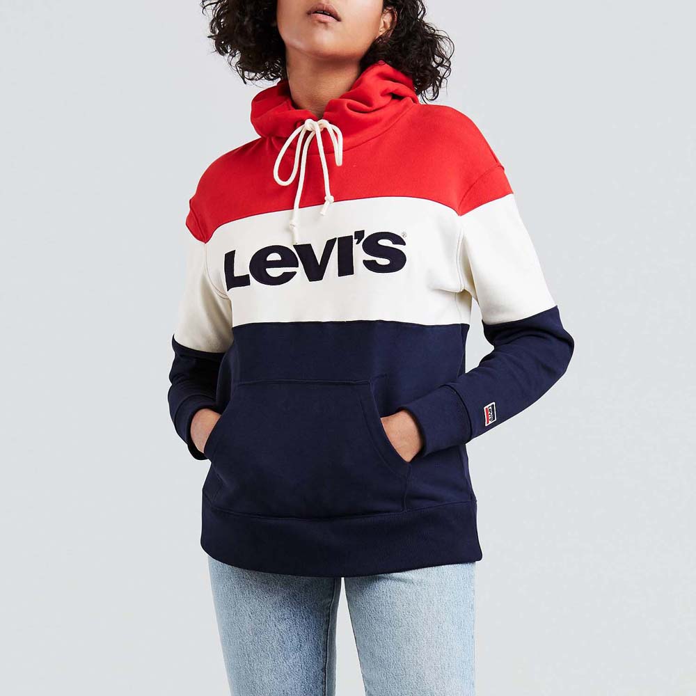 levi's hoodie colorblock