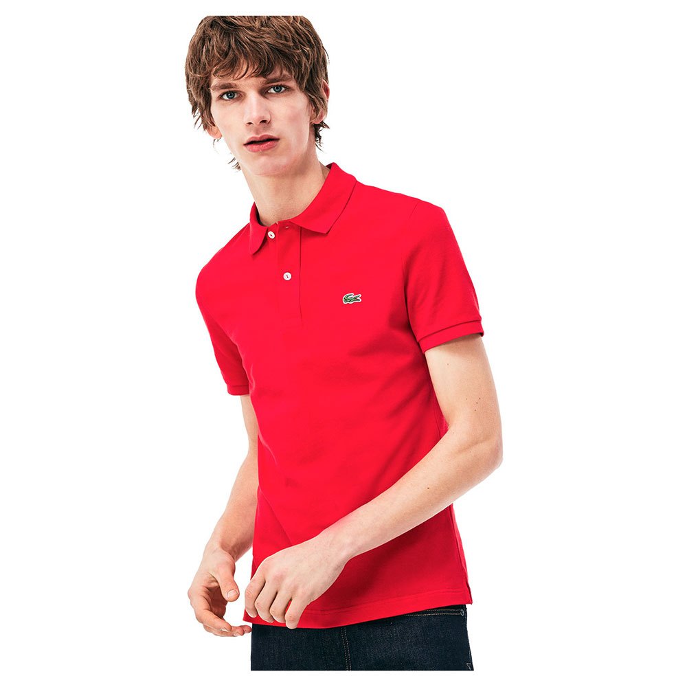 Polo shirts Lacoste Slim Fit Petit Piqué Short Sleeve Polo Shirt Red
