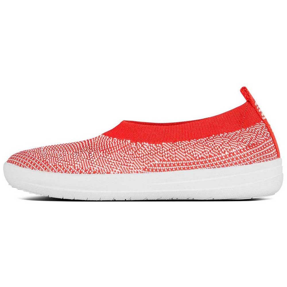 Ballerines Fitflop Chaussures Überknit Hot Coral / Neon Blush