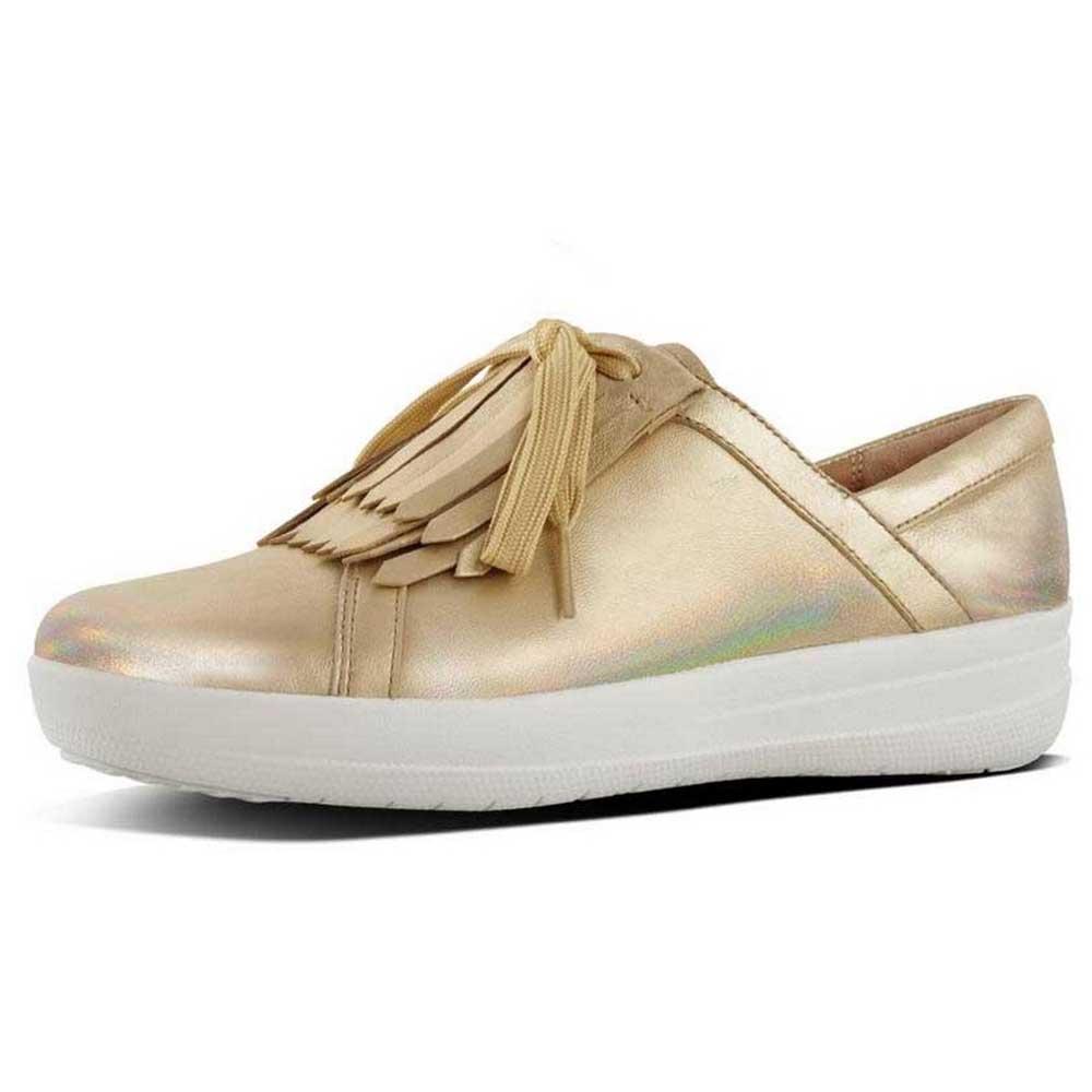 Shoes Fitflop F Sporty II Lace Up Fringe Shoes Golden