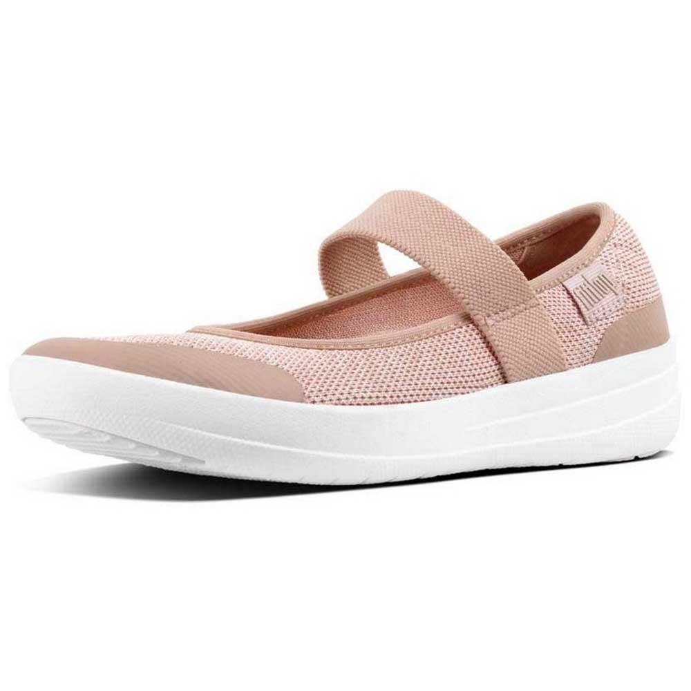 Chaussures Fitflop Chaussures Uberknit Mary Janes Neon Blush / Urban White
