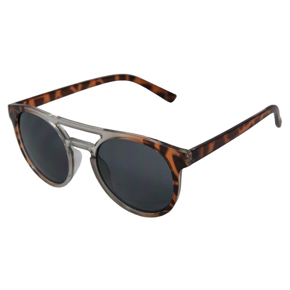 Casual Lenoir Eyewear Lunettes De Soleil Reims White Transparent With Demy Brown Frame With Smokee Lens