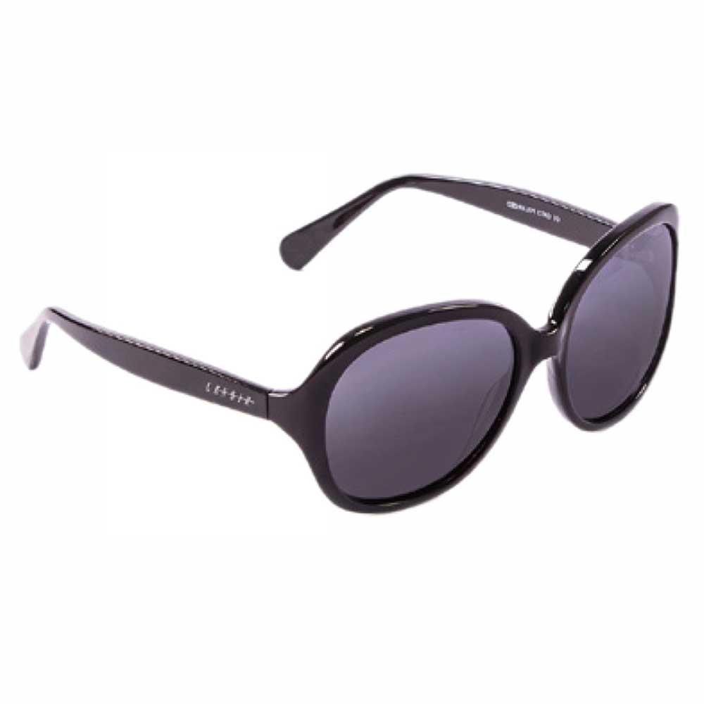 Femme Lenoir Eyewear Lunettes De Soleil St Trop Shiny Black With Smoke Lens