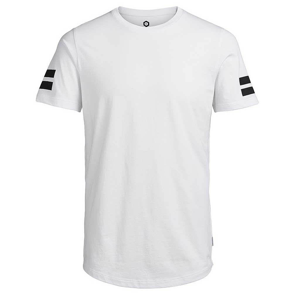 Clothing Jack & Jones Jcoboro Crew Neck Short Sleeve T-Shirt White