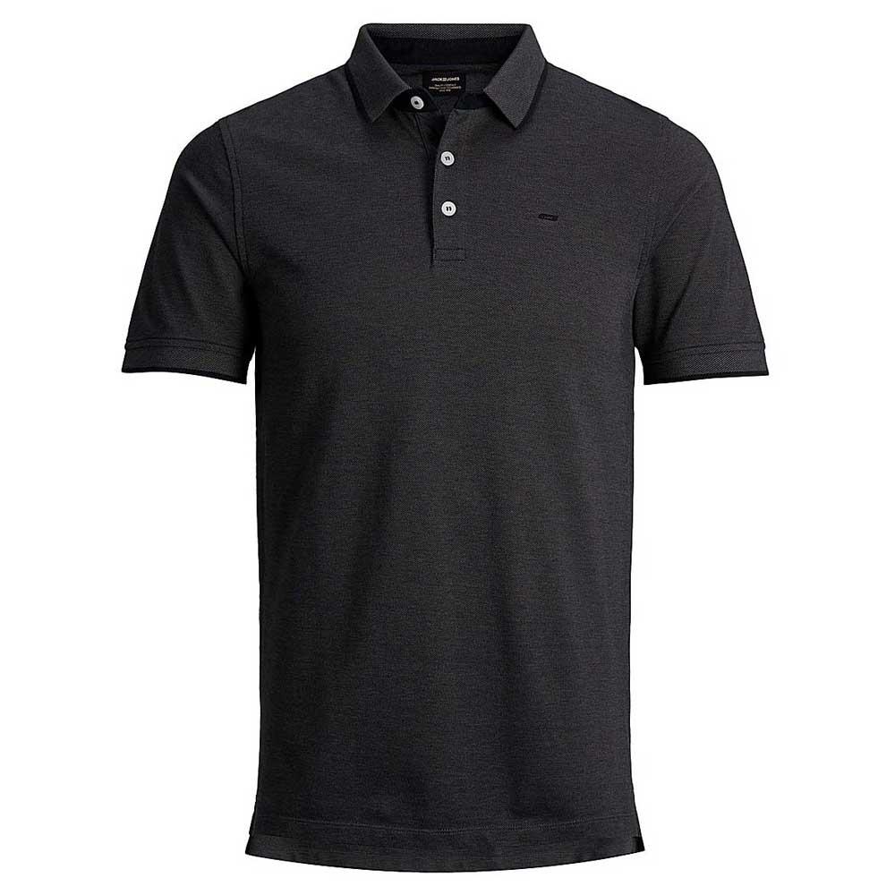 Polo shirts Jack & Jones Epaulos Short Sleeve Polo Shirt Black