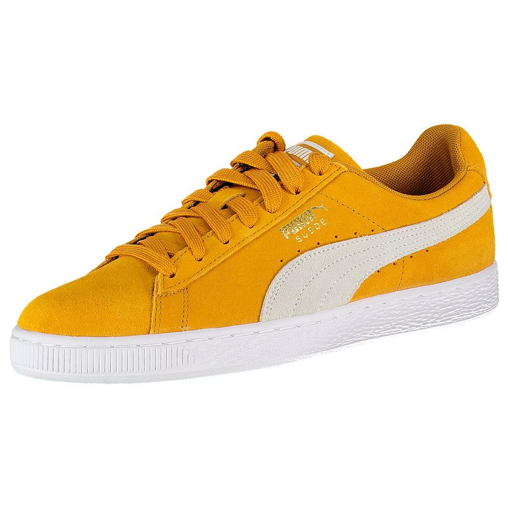 all yellow suede pumas