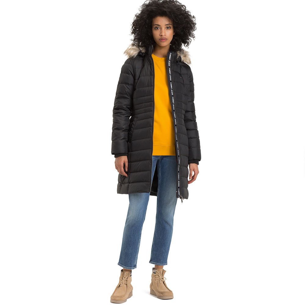 tommy jeans tjw essential hooded down jacket