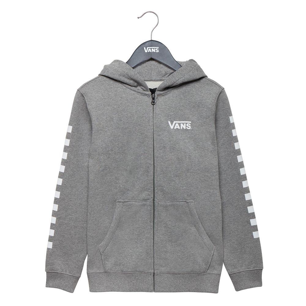 grey vans zip up hoodie