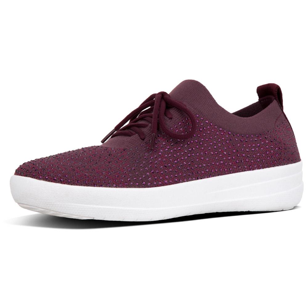 Chaussures Fitflop Formateurs F-Sporty Überkinit Crystal Deep Plum