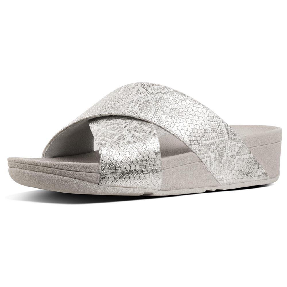 Chaussures Fitflop Sandales Lulu Python Urban White