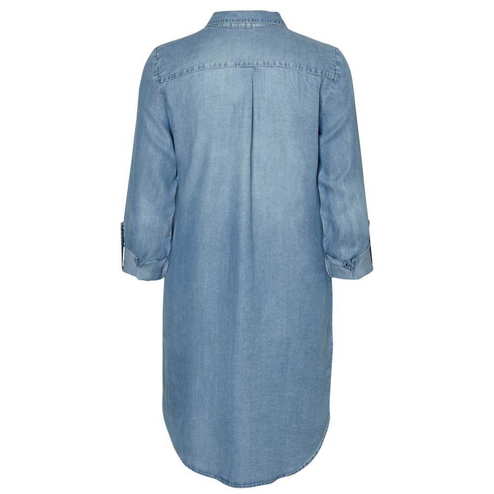 Femme Vero Moda Robe Silla Short Light Blue Denim