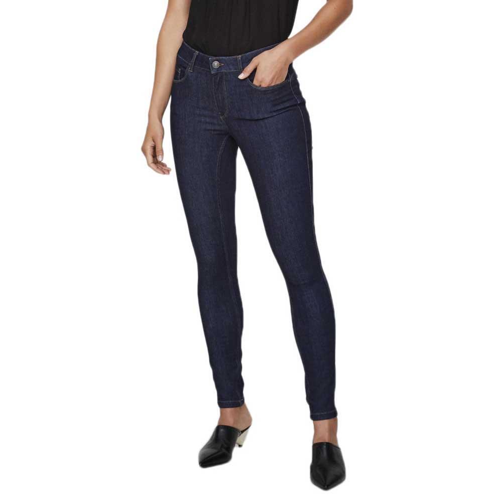 Vero Moda Jeans Seven Normal Waist Shape Up 500 Dark Blue Denim