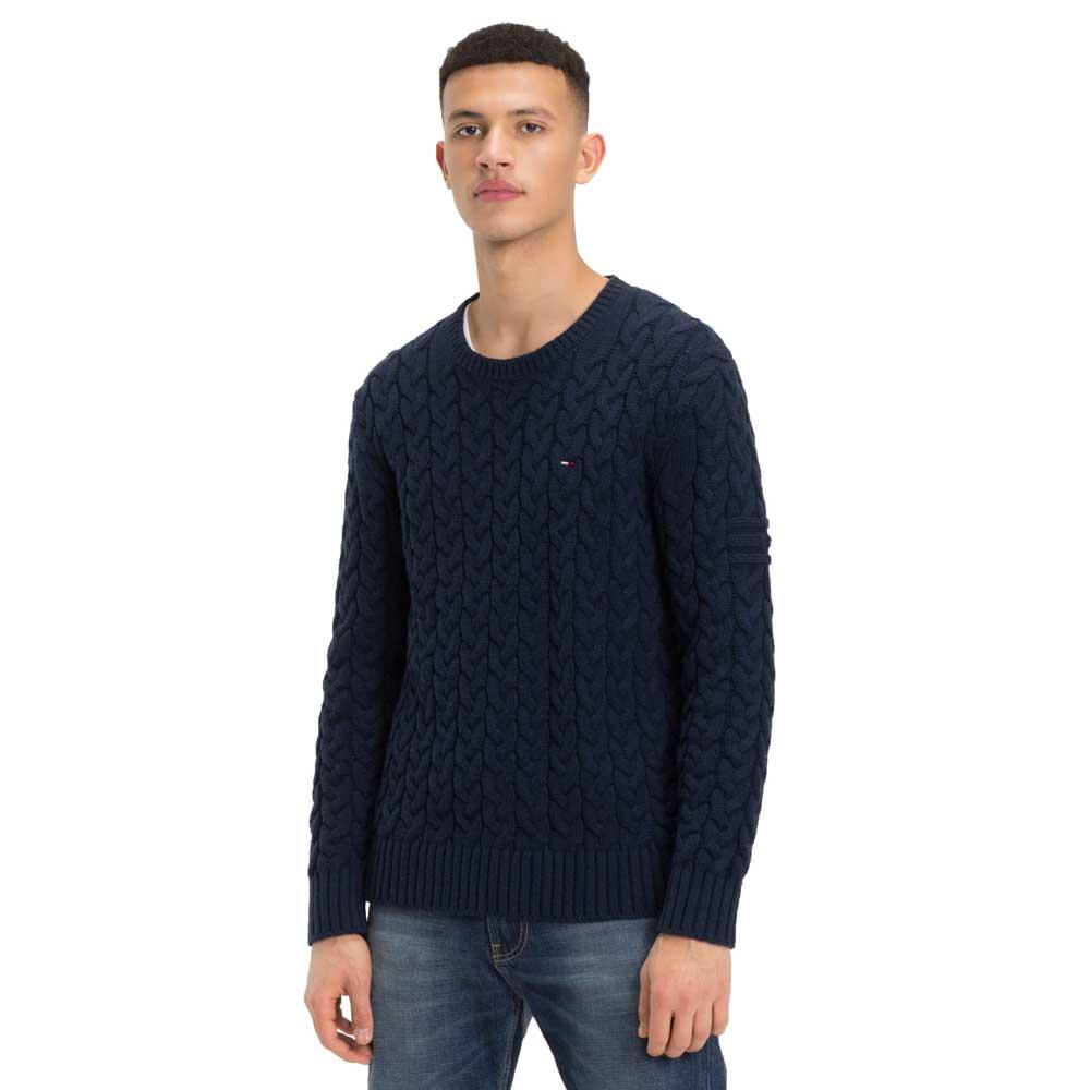 tommy jeans cable sweater
