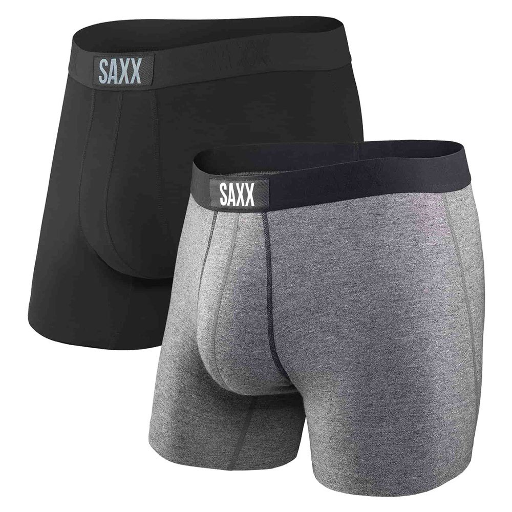 Clothing SAXX Underwear Vibe Boxer 2 Units Grey