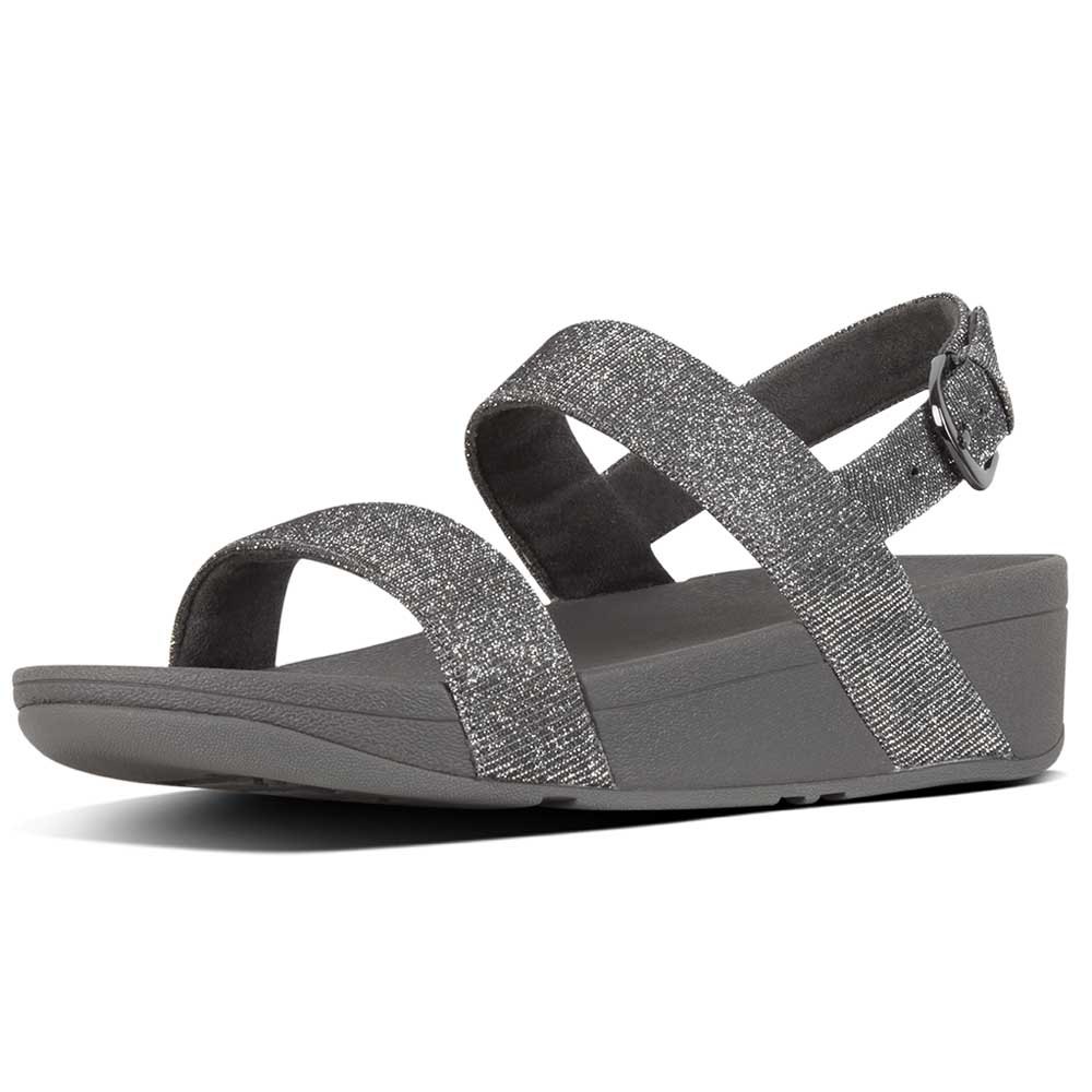 Chaussures Fitflop Sandales Lottie Glitzy Back Strap Pewter