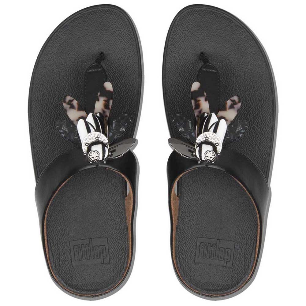 Chaussures Fitflop Tongs Conga Dragonfly Black