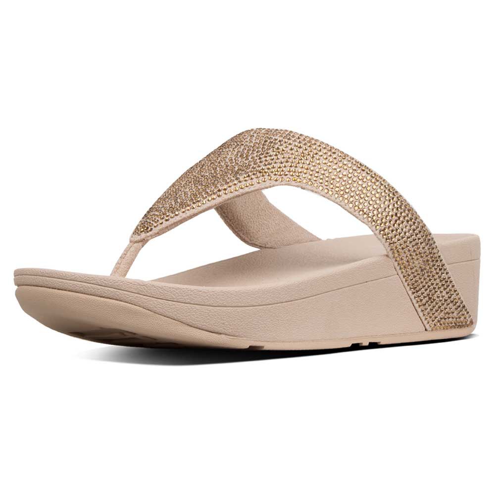 Chaussures Fitflop Tongs Lottie Shimmercrystal Artisan Gold