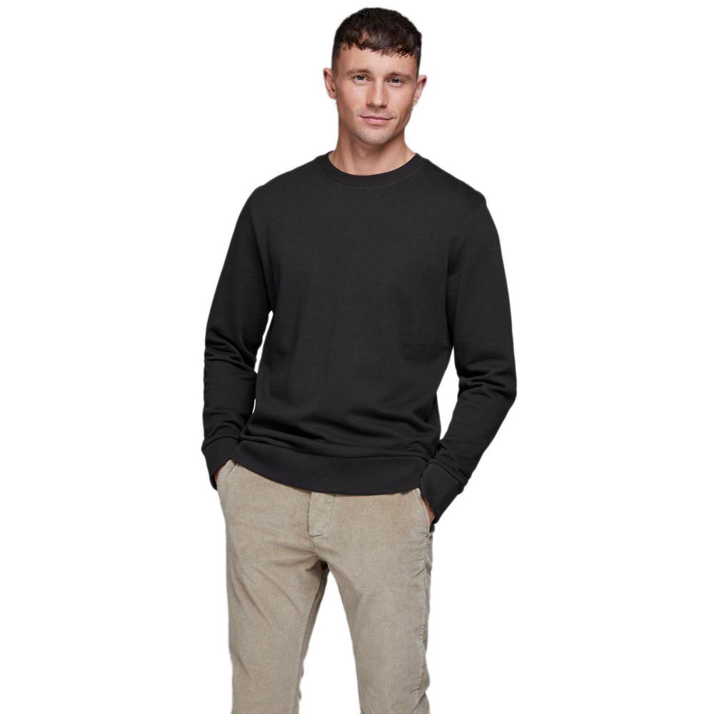 Men Jack & Jones Essential Holmen Sweatshirt Black