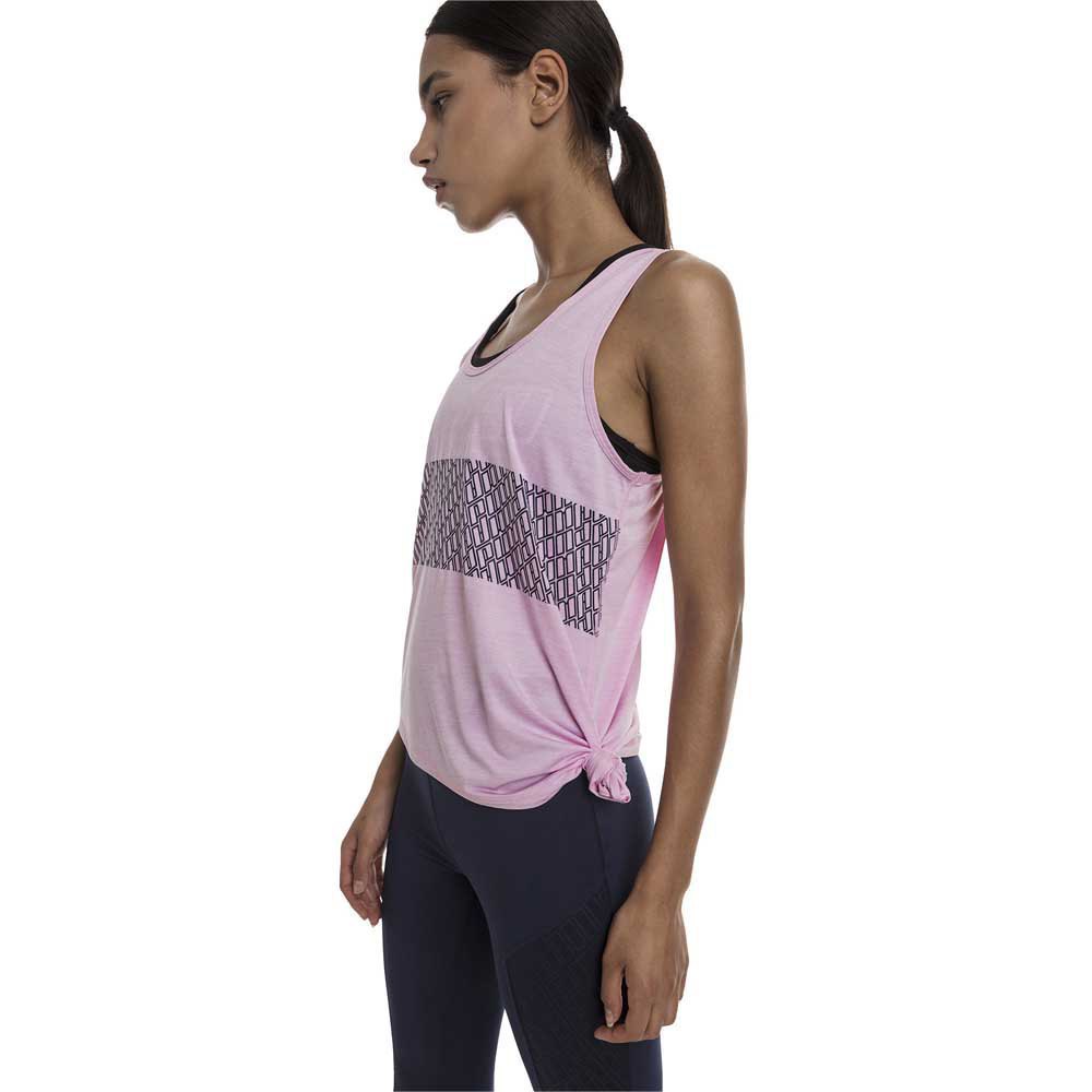 Women Puma Bold Logo Sleeveless T-Shirt Pink