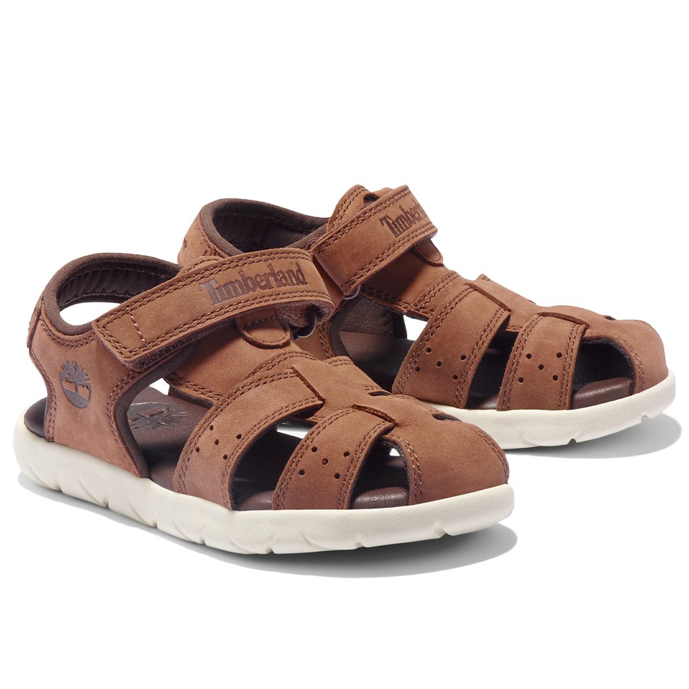 Timberland Nubble Leather Fisherman Youth Sandals 