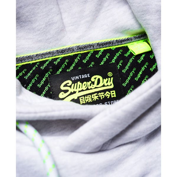 Superdry Vintage Logo Neon Tip Pullover Herrenkleidung Weiß Weiß Pullover