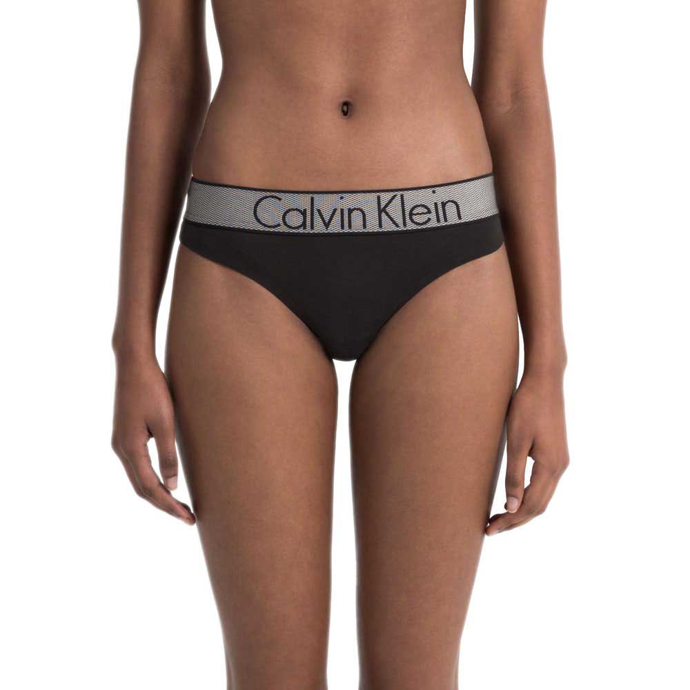 Underwear Calvin Klein Customized Stretch Thong Black