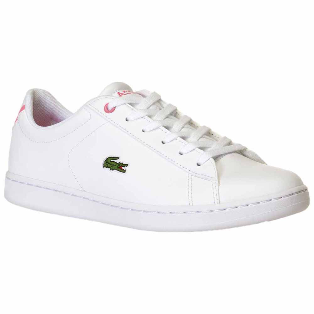 Shoes Lacoste Carnaby Evo Synthetic Junior Trainers White