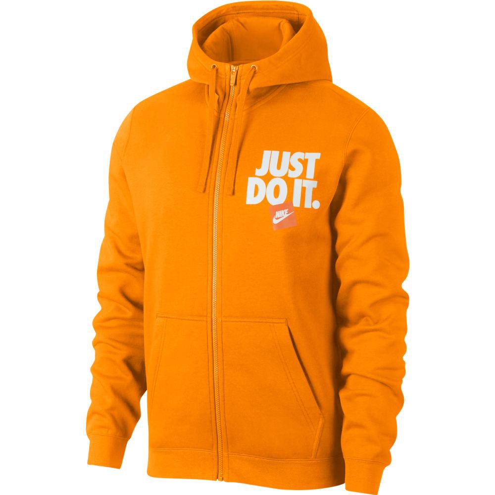 nike just do it hoodie orange