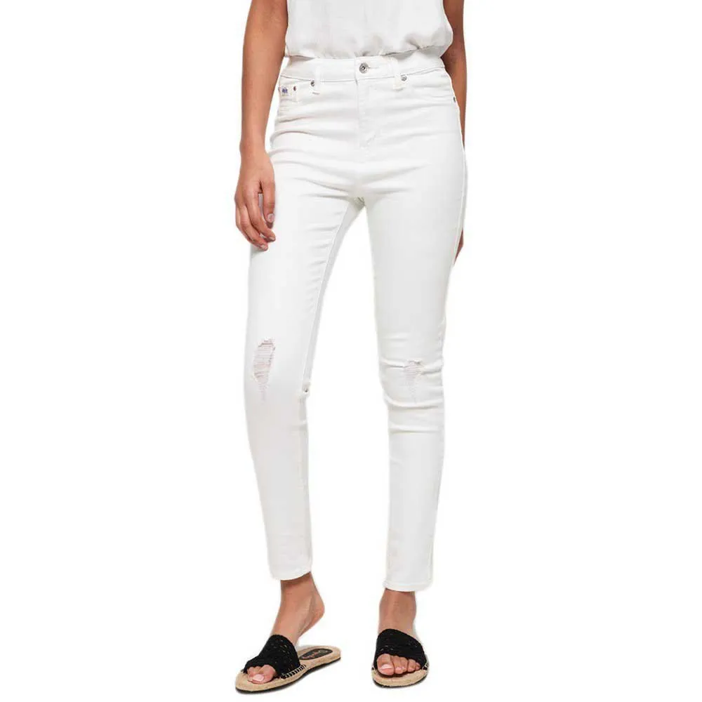 superdry white jeans