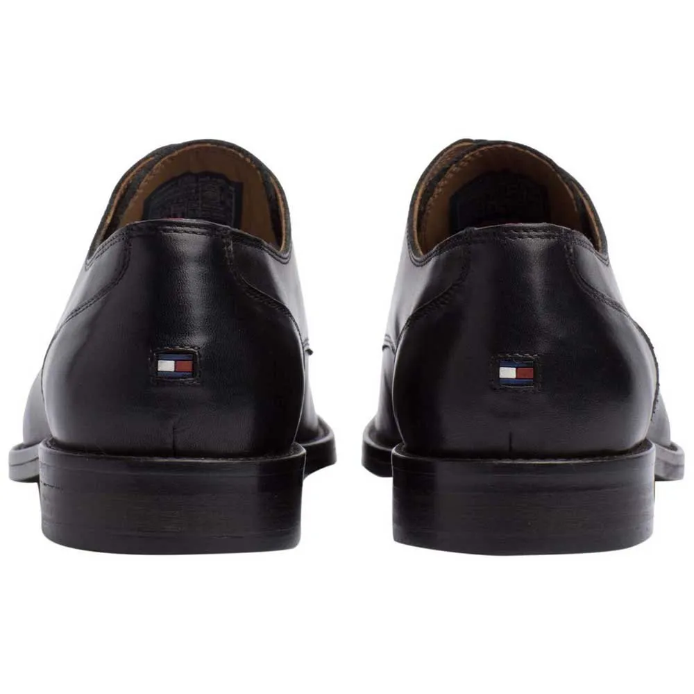 Tommy hilfiger Essential Leather Lace Up Derby Shoes Black, Dressinn