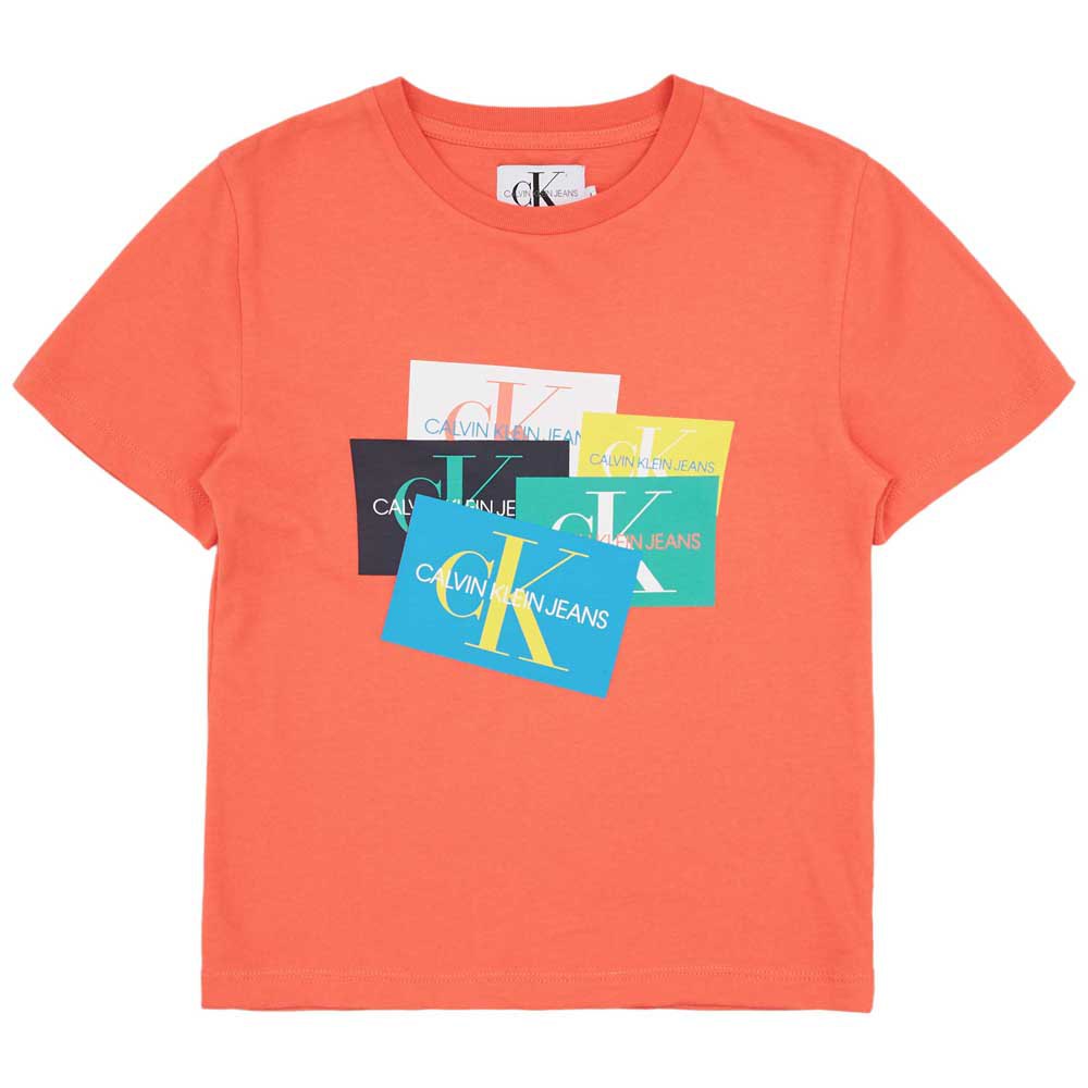Boy Calvin Klein Monogram Patch Oco Orange